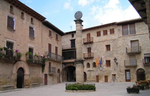 Imagen del pueblo de Cretas, en el Matarraña
