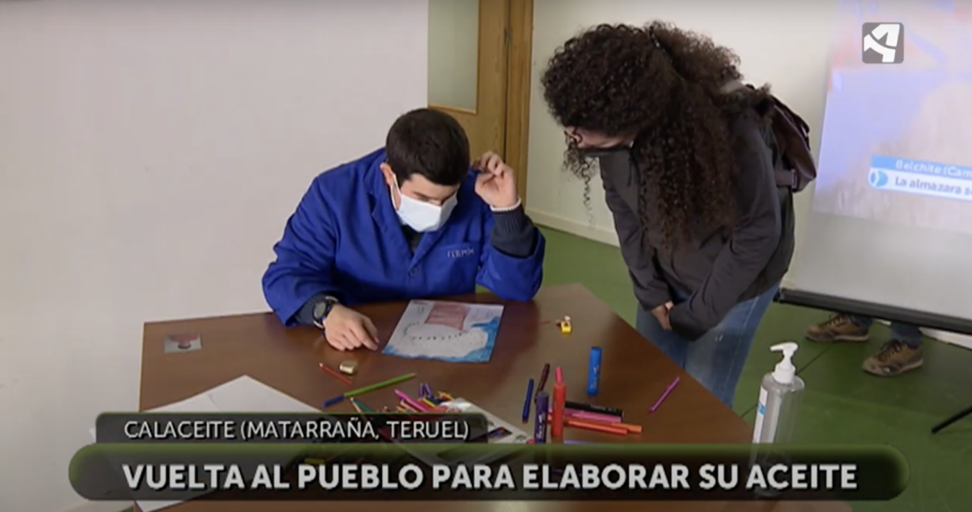 ATADI Valderrobres y su colaboración con Mas dels Castellans con un aceite solidario